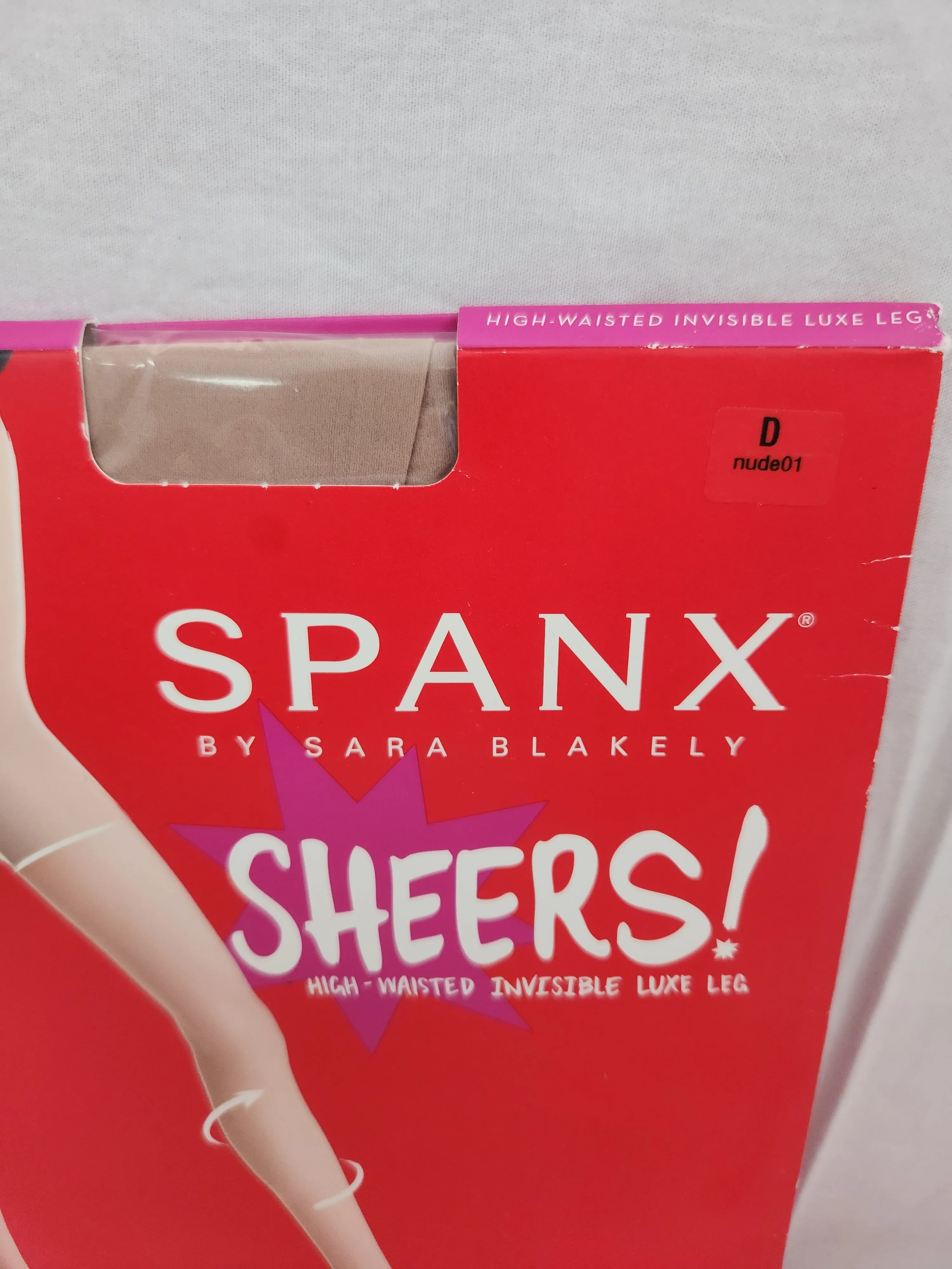 Spanx Sheers By Sara Blakely High Waisted Invisible Luxe Leg - Size D Nude01