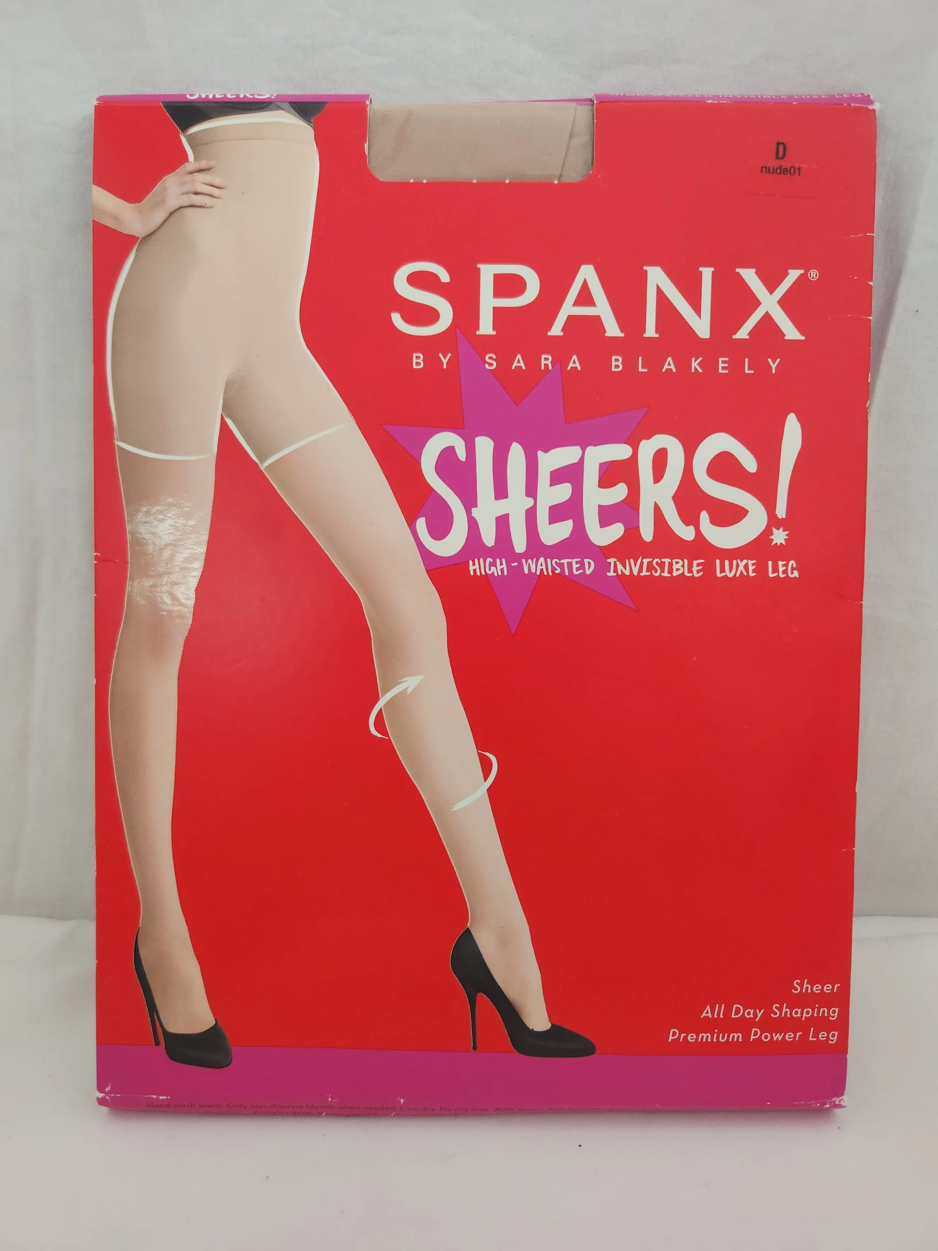 Spanx Sheers By Sara Blakely High Waisted Invisible Luxe Leg - Size D Nude01