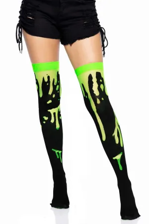 Splatter Thigh Highs