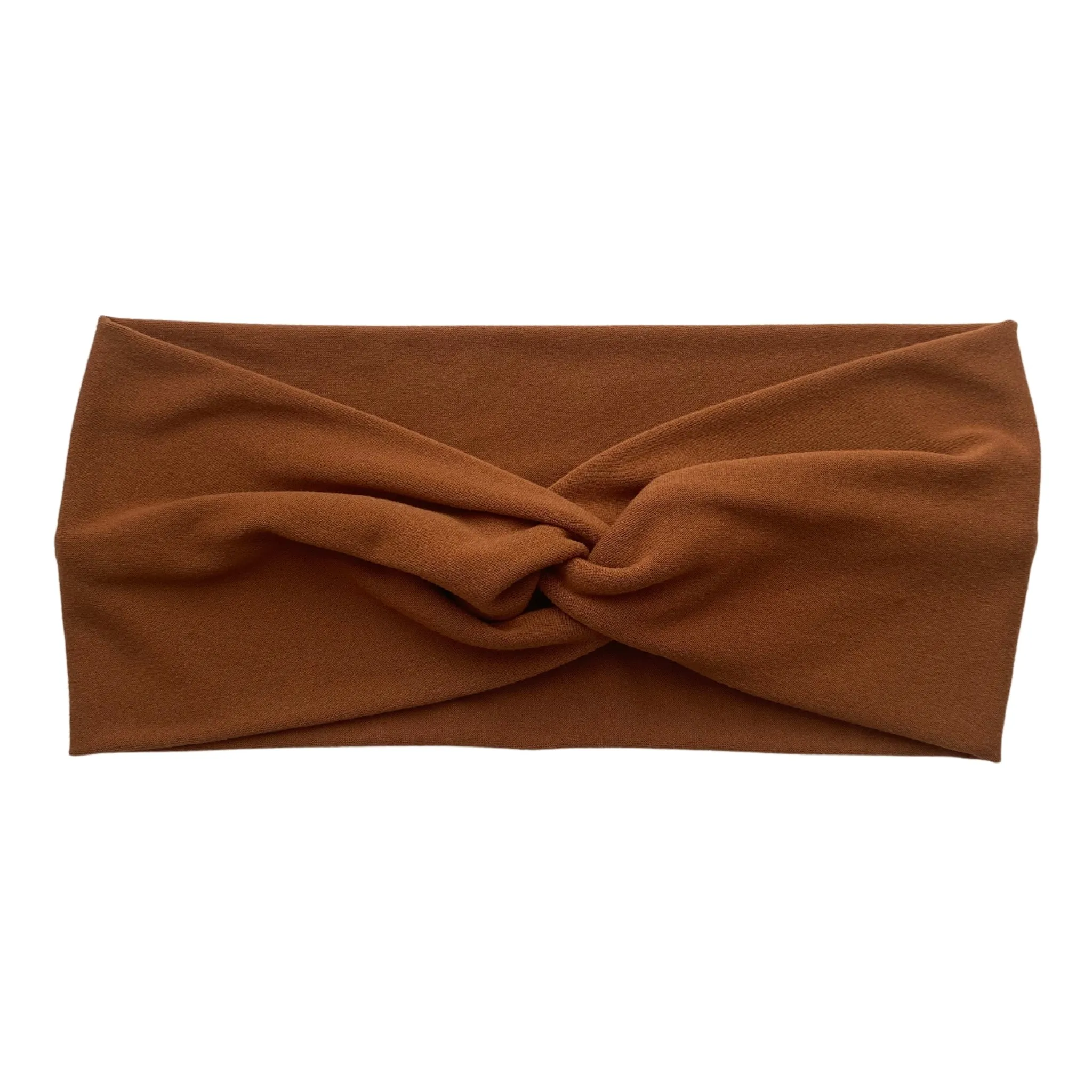 Tawny Brown Matte Faux Knot Headband