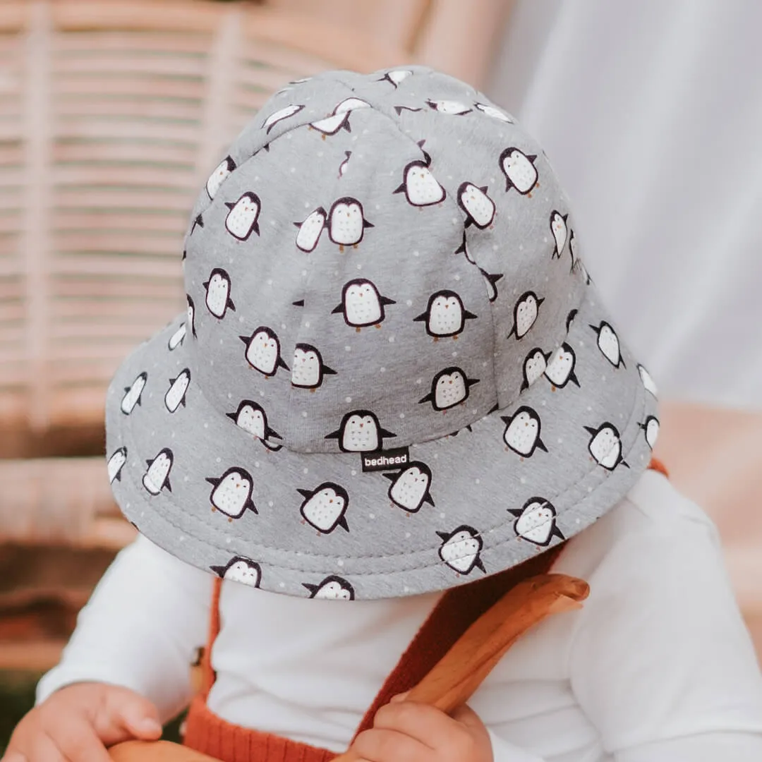 Toddler Bucket Sun Hat | Penguin SIZE 6-12M