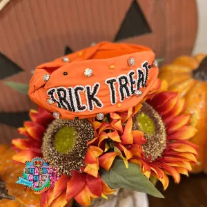 Trick or Treat beaded Headband
