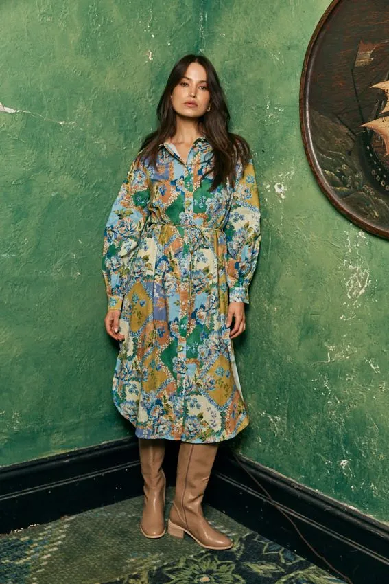 Walnut Melbourne - Etienne Dress - Peony Patchwork