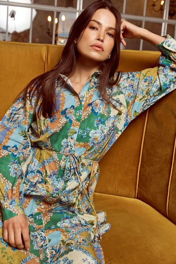 Walnut Melbourne - Etienne Dress - Peony Patchwork
