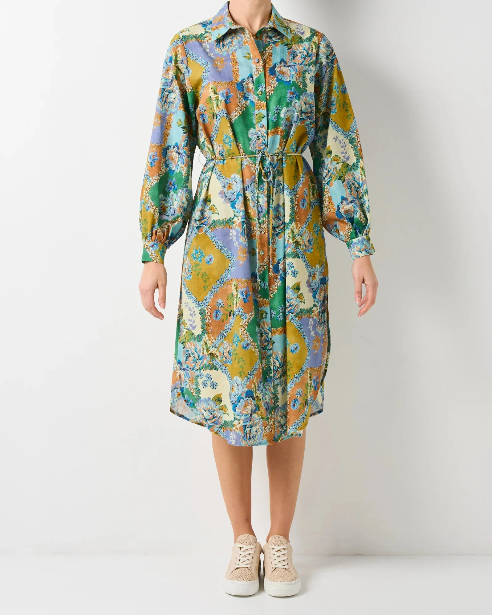 Walnut Melbourne - Etienne Dress - Peony Patchwork