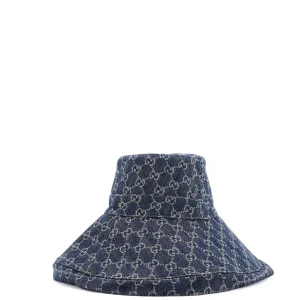 Wide Brim Hat GG Denim