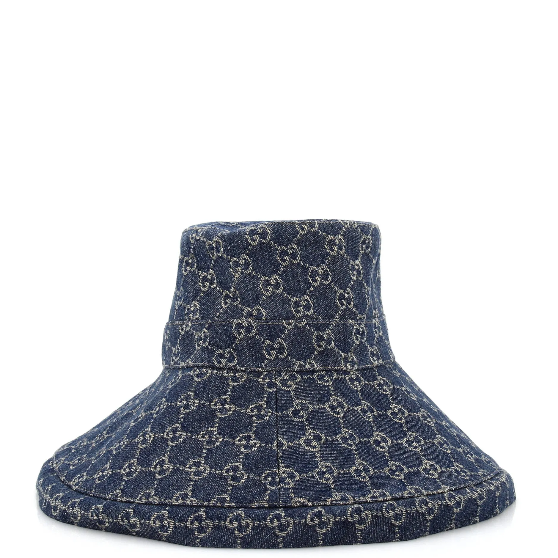 Wide Brim Hat GG Denim