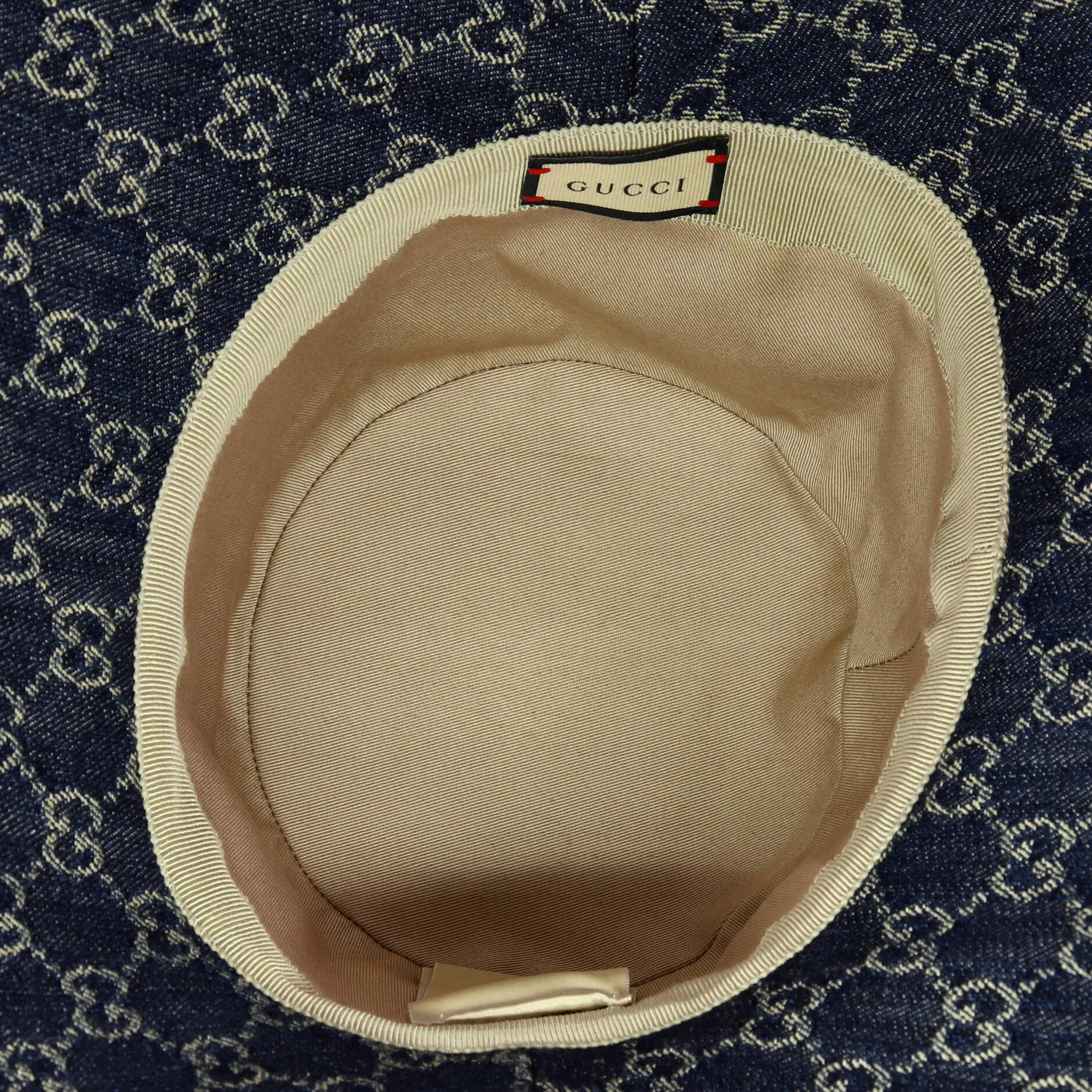 Wide Brim Hat GG Denim