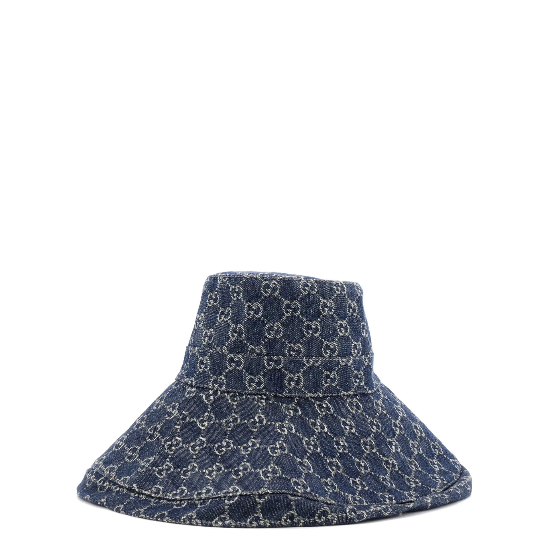 Wide Brim Hat GG Denim