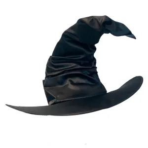 Witch Hat - Black Satin