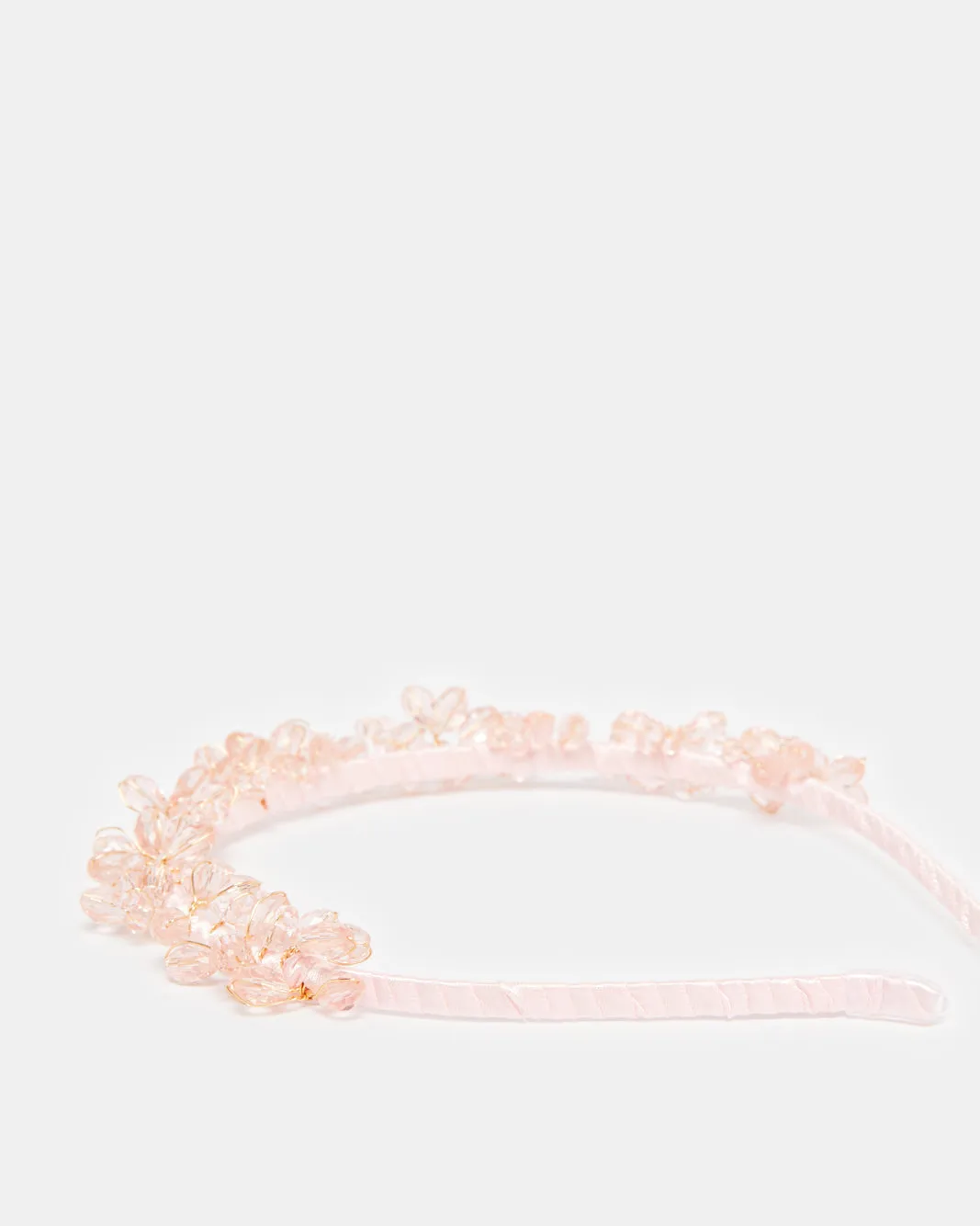 Women Pink Embellished Headband
