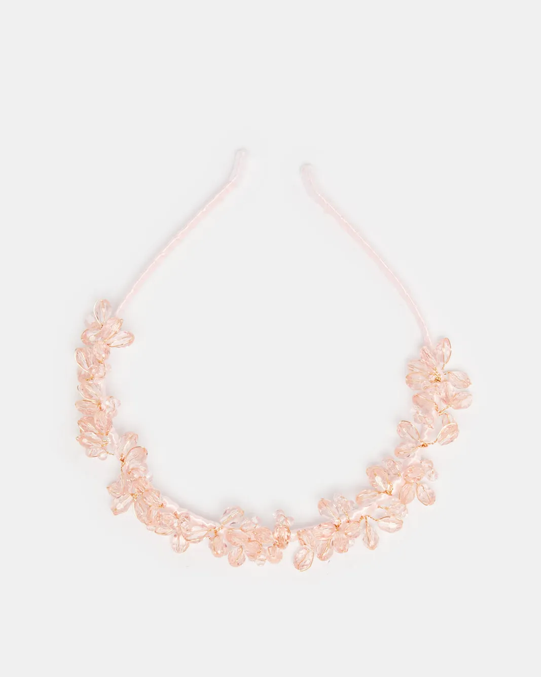 Women Pink Embellished Headband